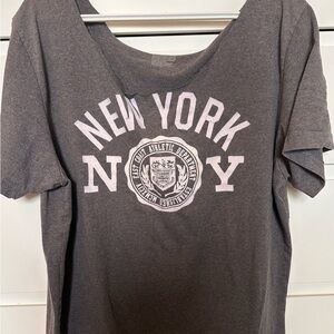 Gray New York Graphic T-Shirt